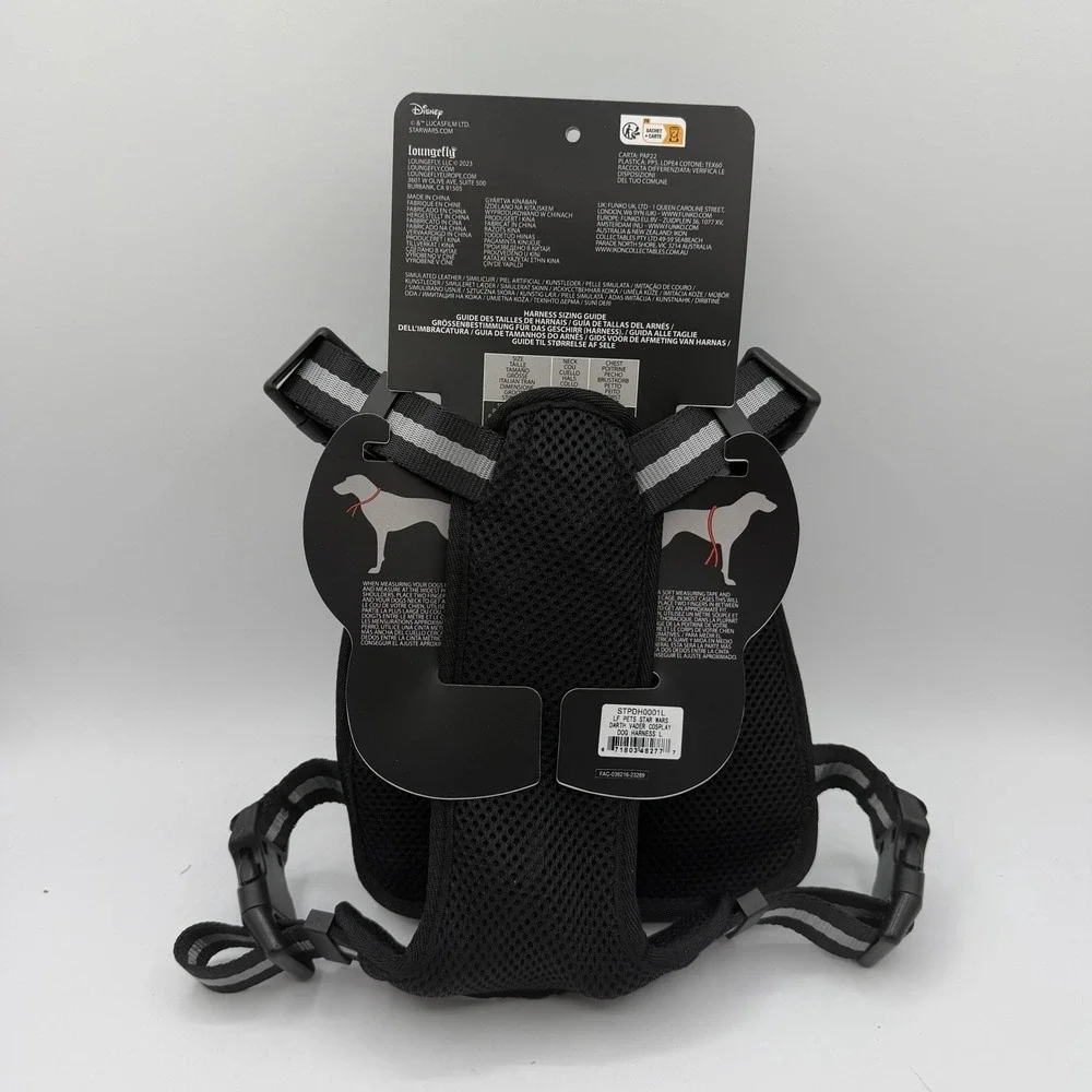 Loungefly Star Wars Darth Vader Mini Backpack Cosplay Dog Harness - L Large